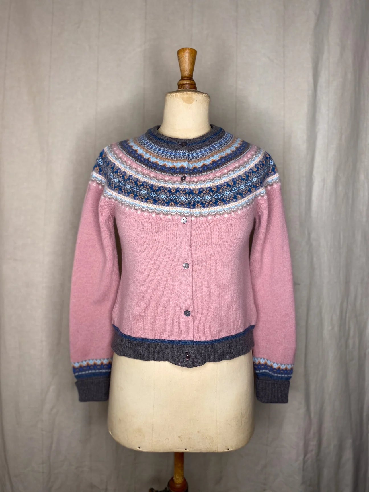 Alpine Cardigan Vintage Pink