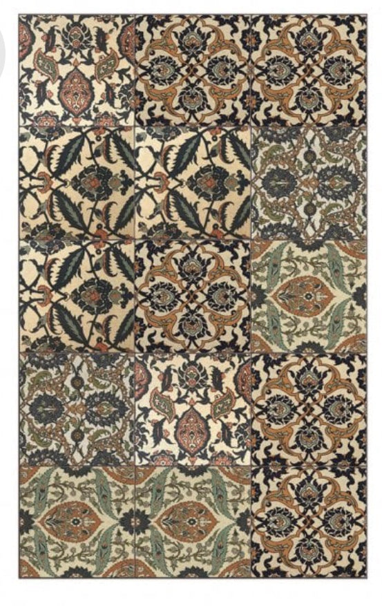 Beija Armenian Eclectic Amber Vinyl Mat