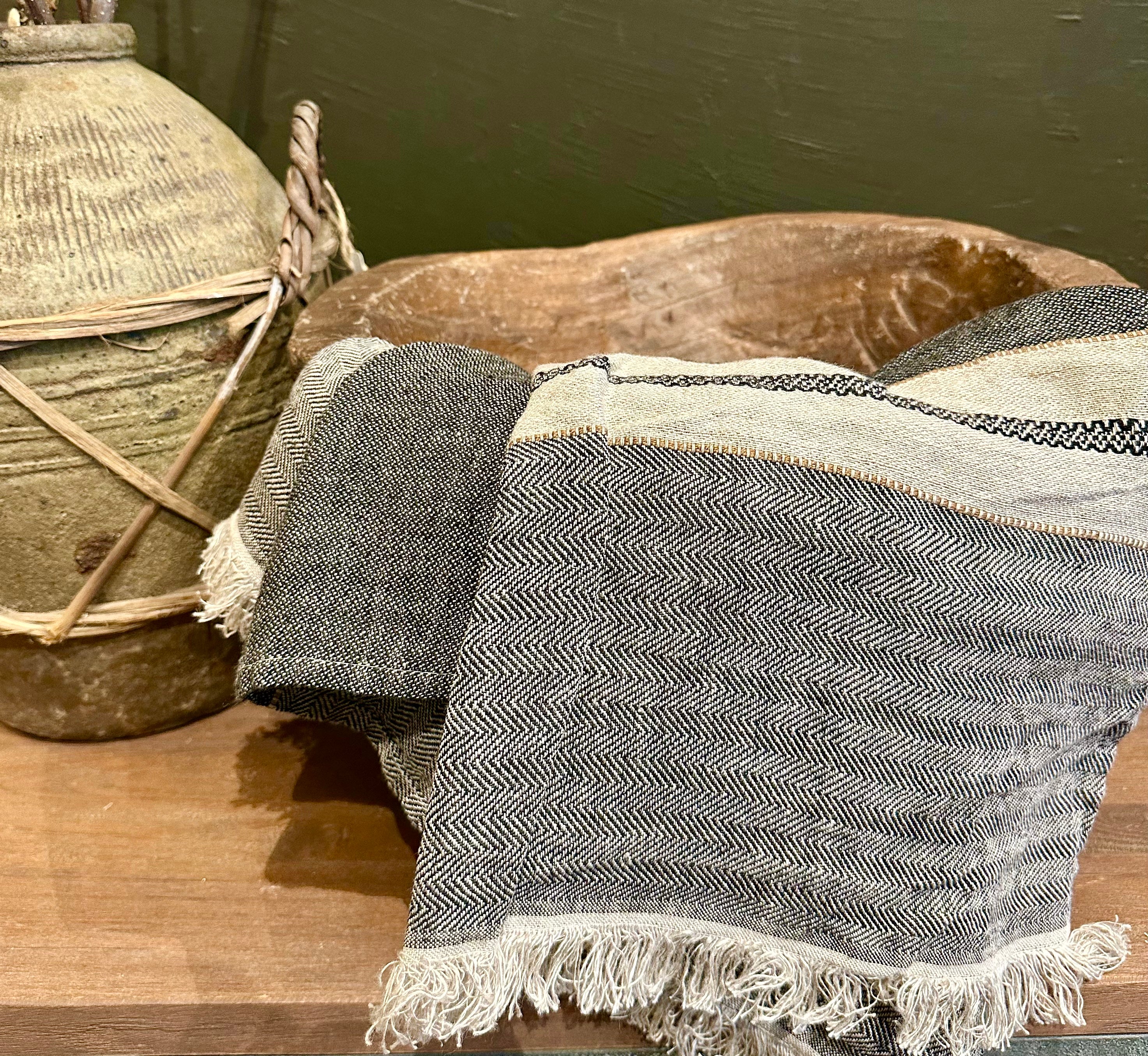 Libeco Guest Towel - Tack Stripe