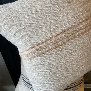 Vintage Grain Sack Cushion 55cm