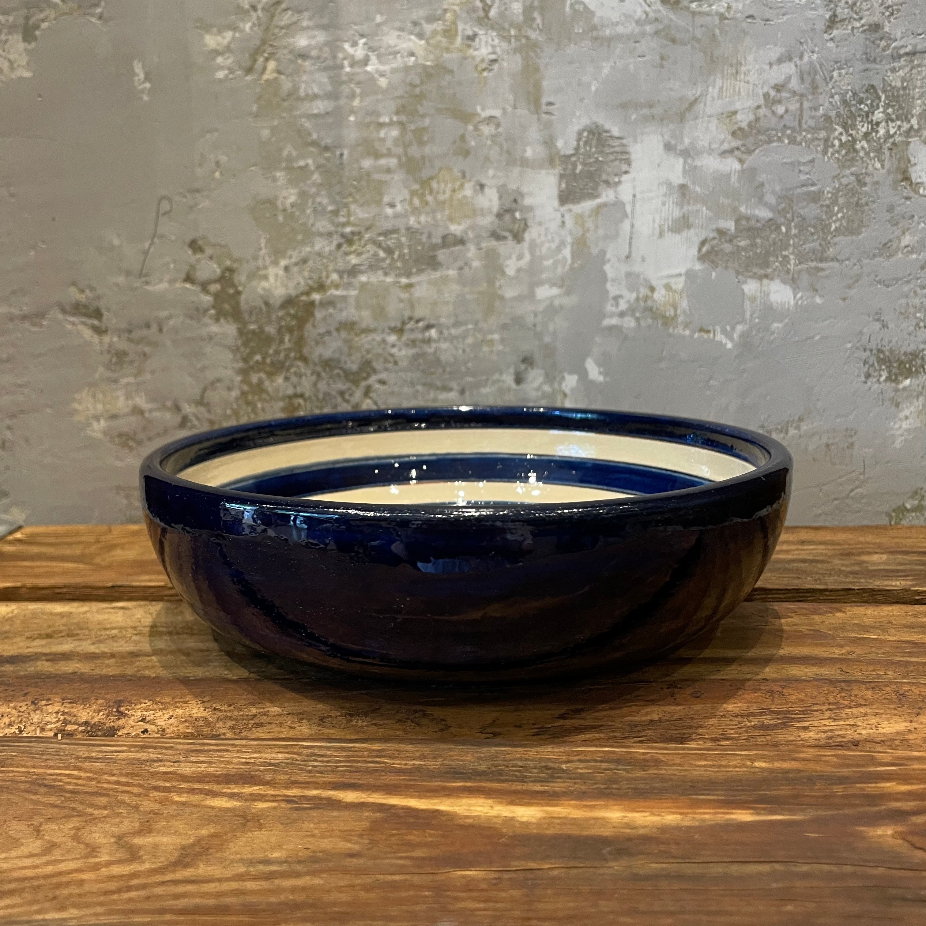 Spanish Blue Circles Salad Bowl 19cm