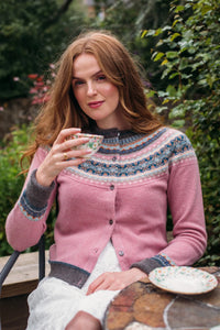 Alpine Cardigan Vintage Pink