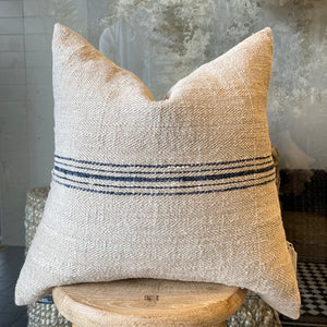 Vintage Grain Sack Cushion 55cm