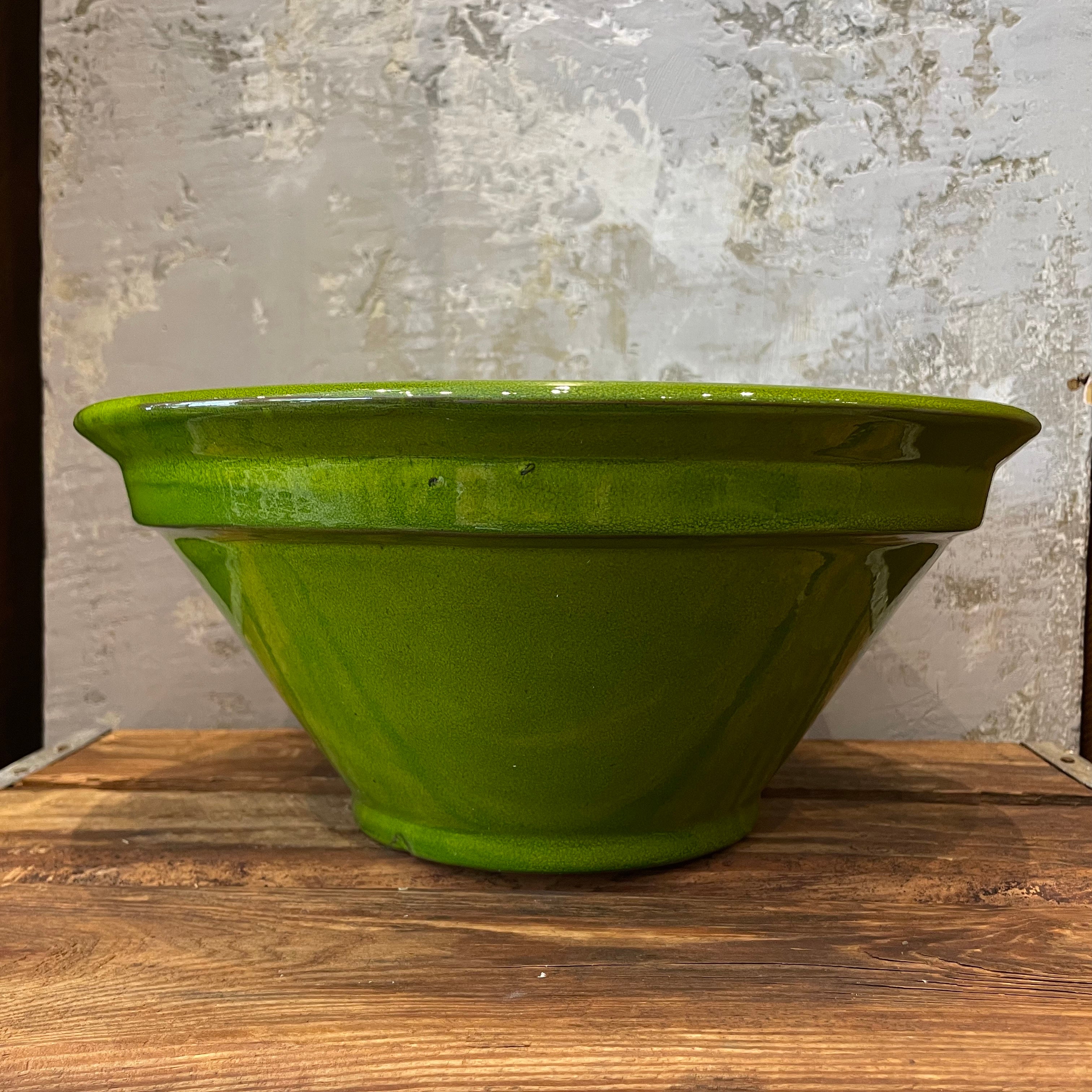 Spanish Ribbed Green Bowl