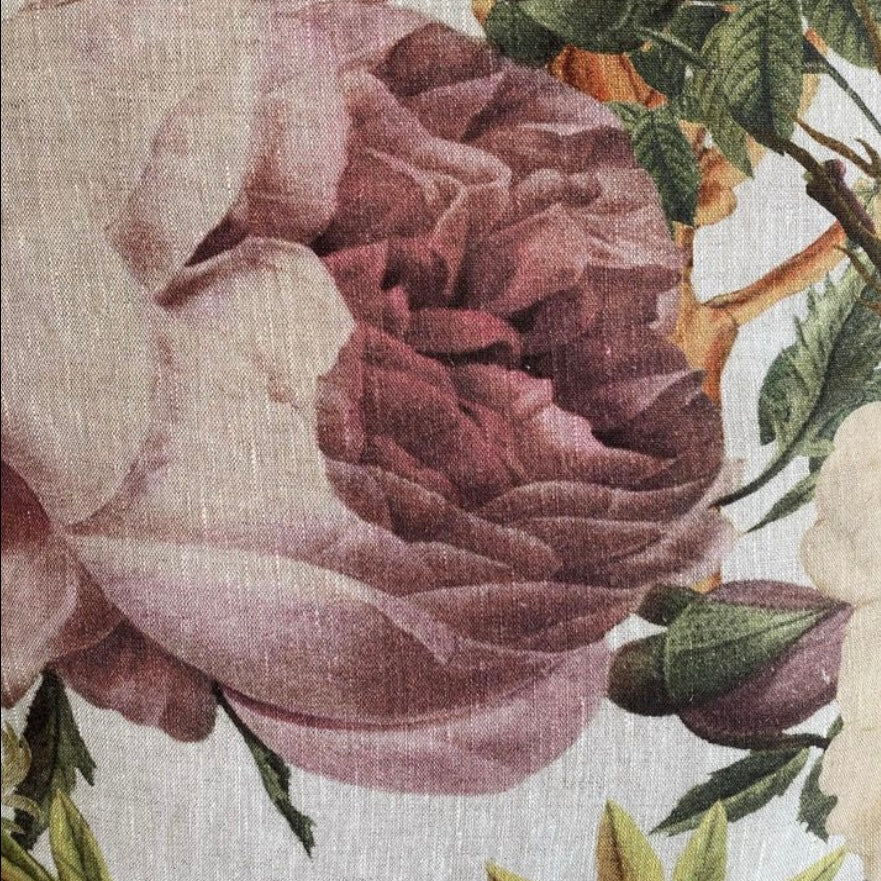 French Linen 'Roses' Square
