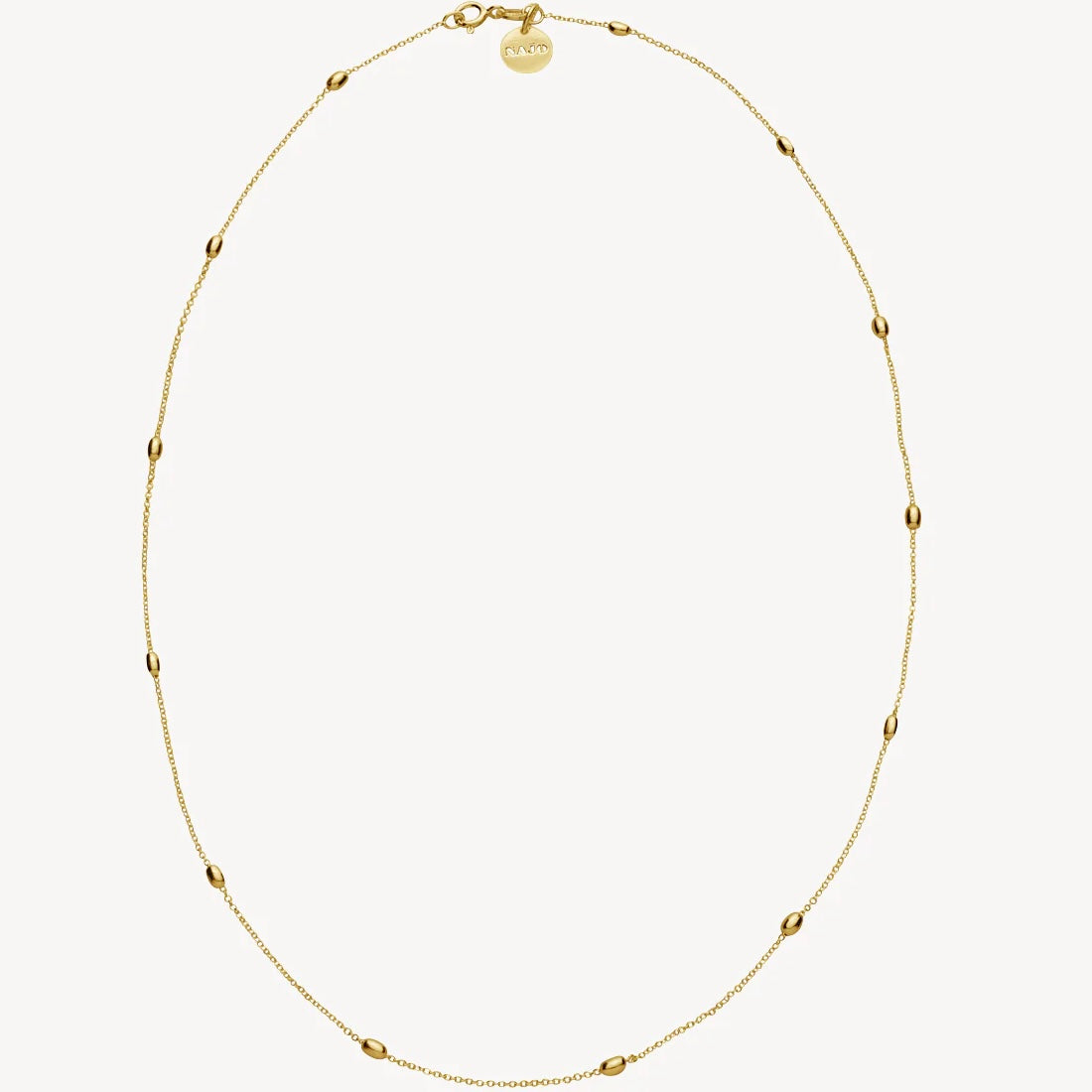 Najo N3241-45  Yellow gold chain with beads