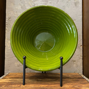 Spanish Ribbed Green Bowl