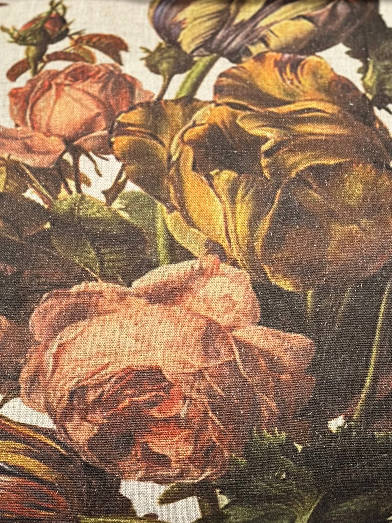 French Linen 'Golden Hour' Cushion 50cm