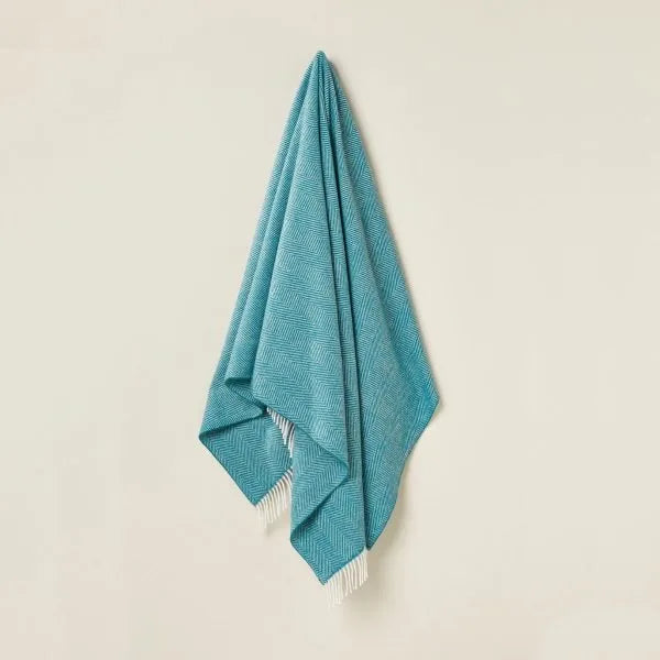 Bronte Herringbone Throw Jade