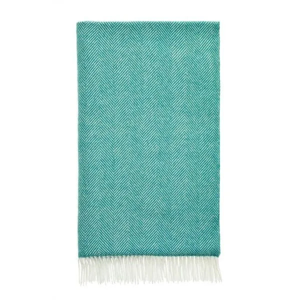 Bronte Herringbone Throw Jade