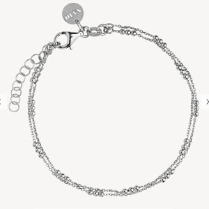 Najo B6987 Silver 3 bead bracelet