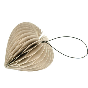 Nordic Heart Ornament Linen