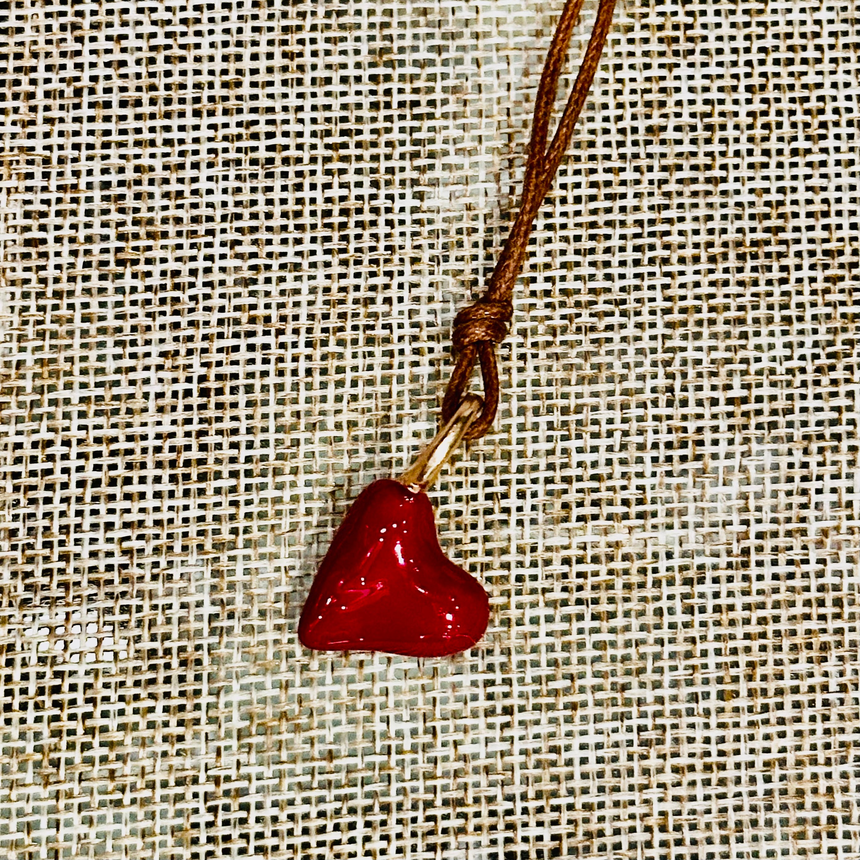 Pesci Cuore Rosso Pendant