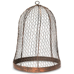 Wire Cloche Round