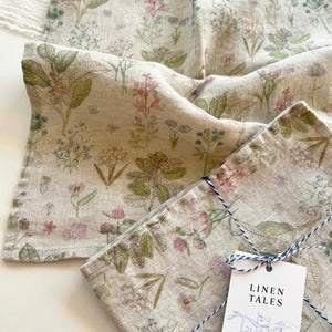 Linen Tea Towel- Botany