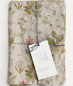 Linen Tea Towel- Botany