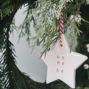 Ceramic Hanging Tag- Ho Ho Ho