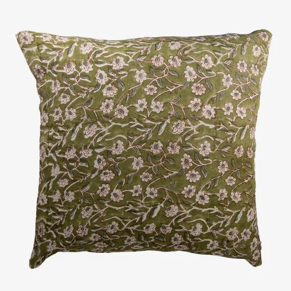 Daisy Blockprint Cushion