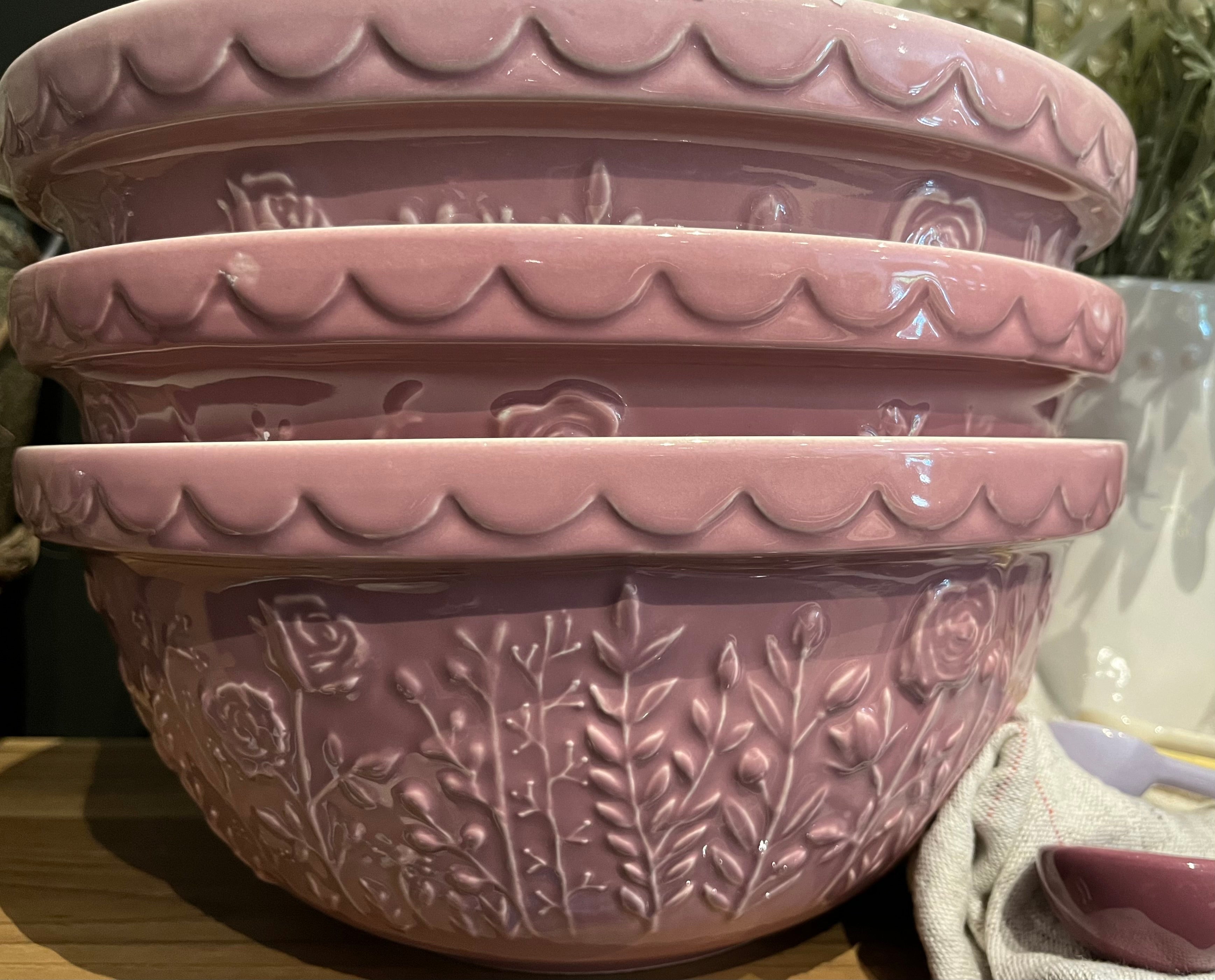 Mason Cash Meadow Pink Mixing Bowl 29cm