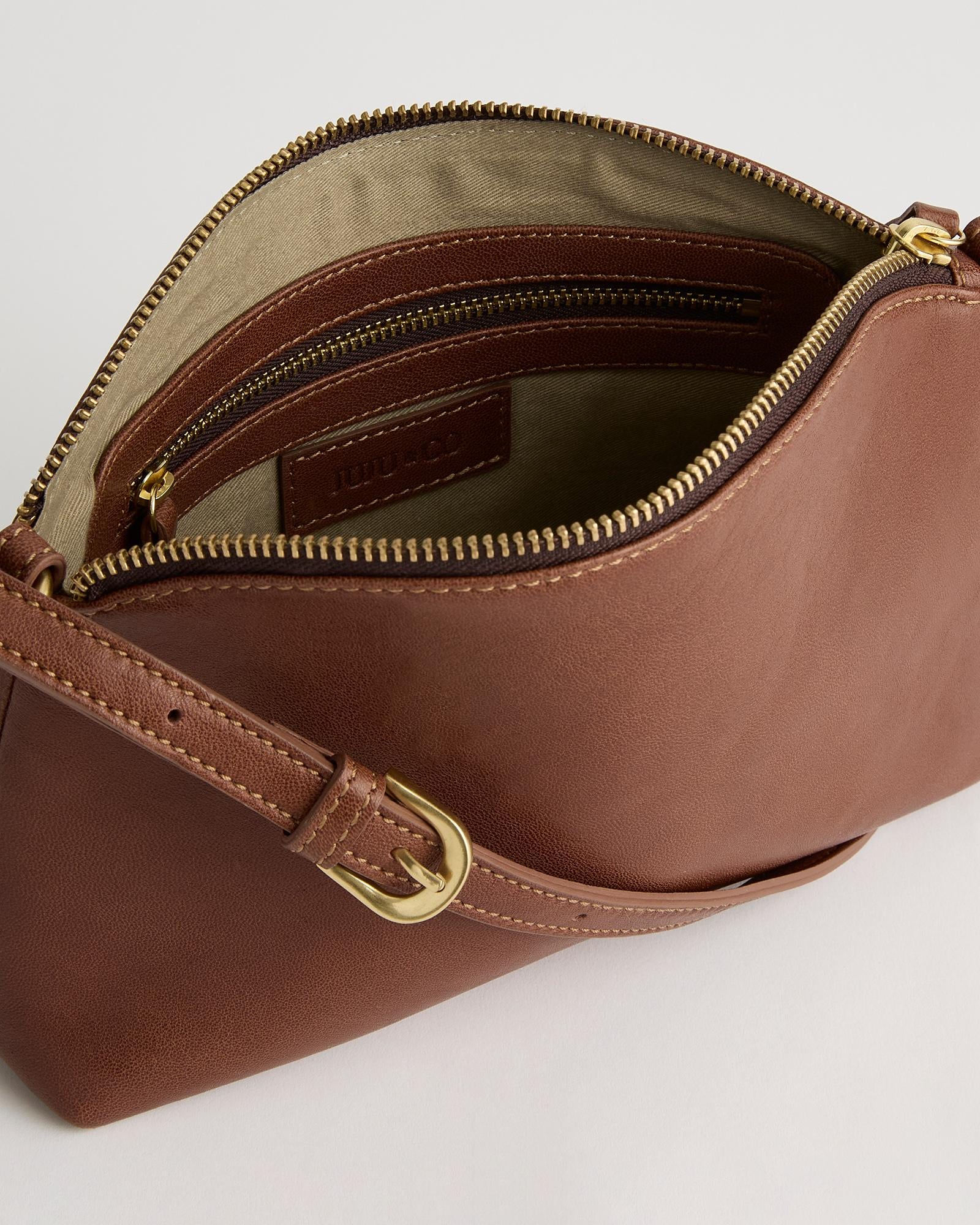 Juju Cleo Crossbody Bag - Cognac