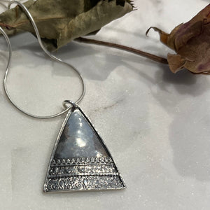 Oxidised Triangle Necklace