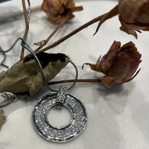 Oxidised Ring Necklace
