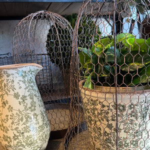 Wire Cloche Round