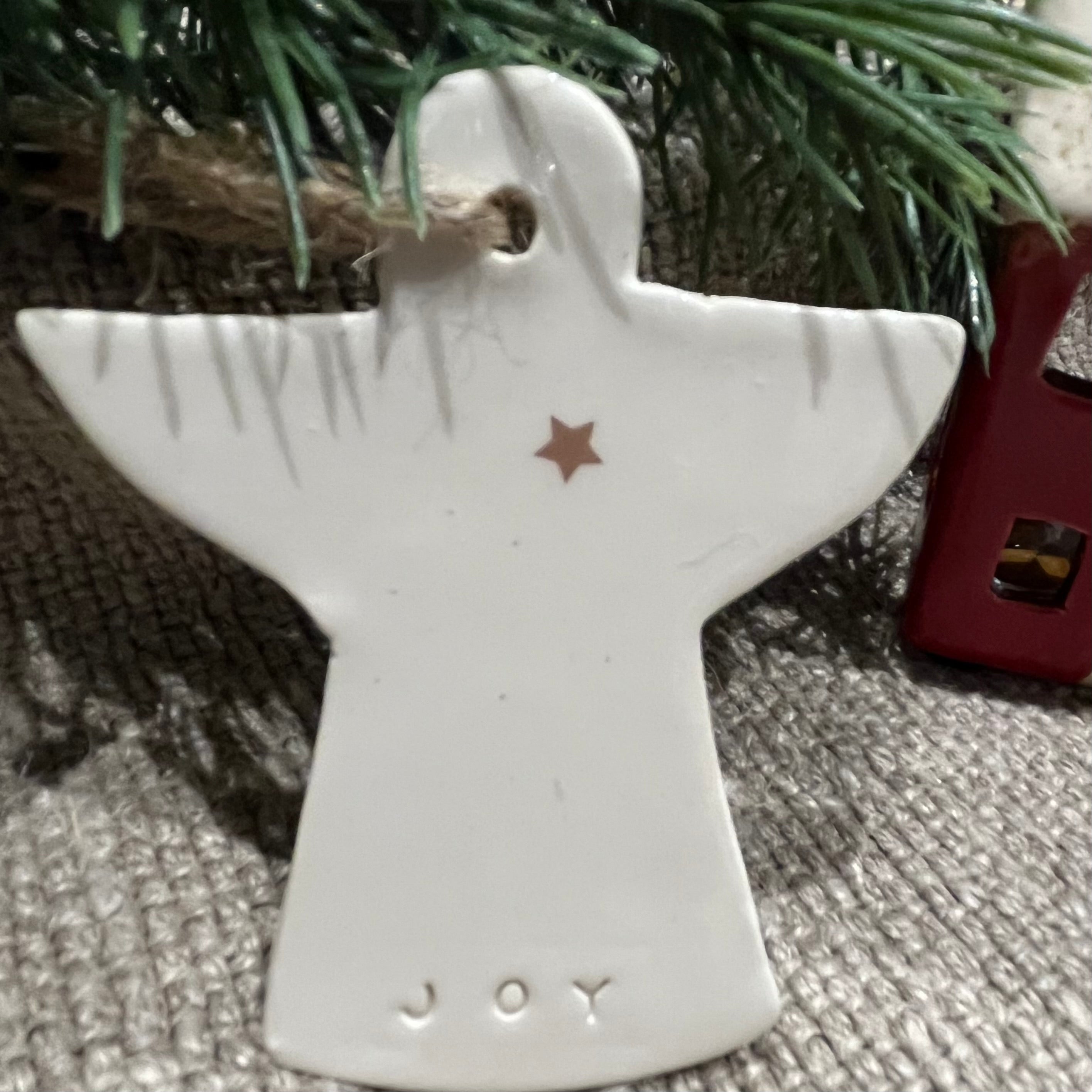 Ceramic Hanging Tag - Angel