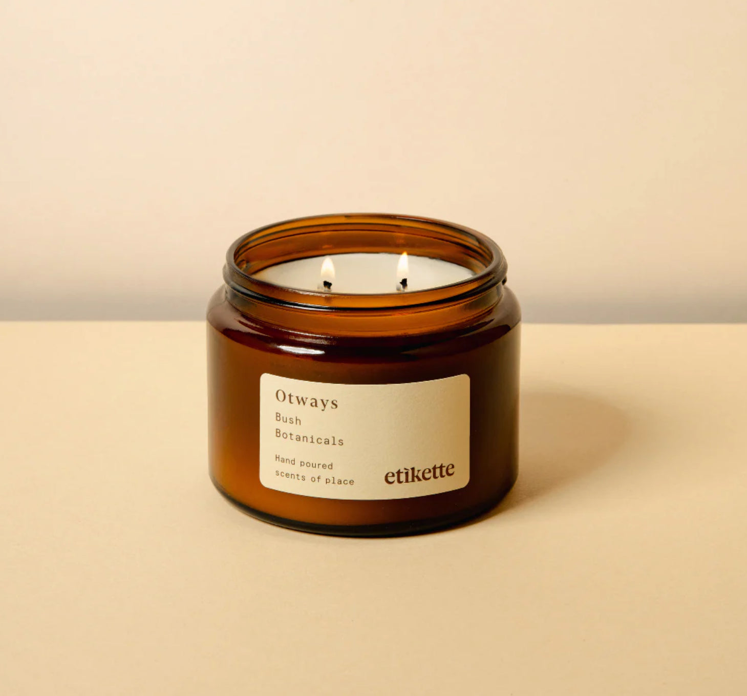 Etikette 500ml Double Wick Candle