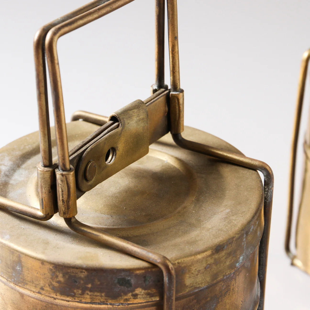 Vintage Indian Brass Lunchbox