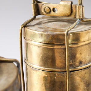 Vintage Indian Brass Lunchbox