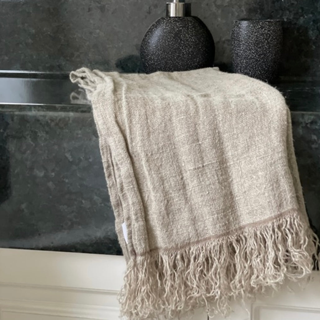 Angaston Fringed Hand Towel Natural