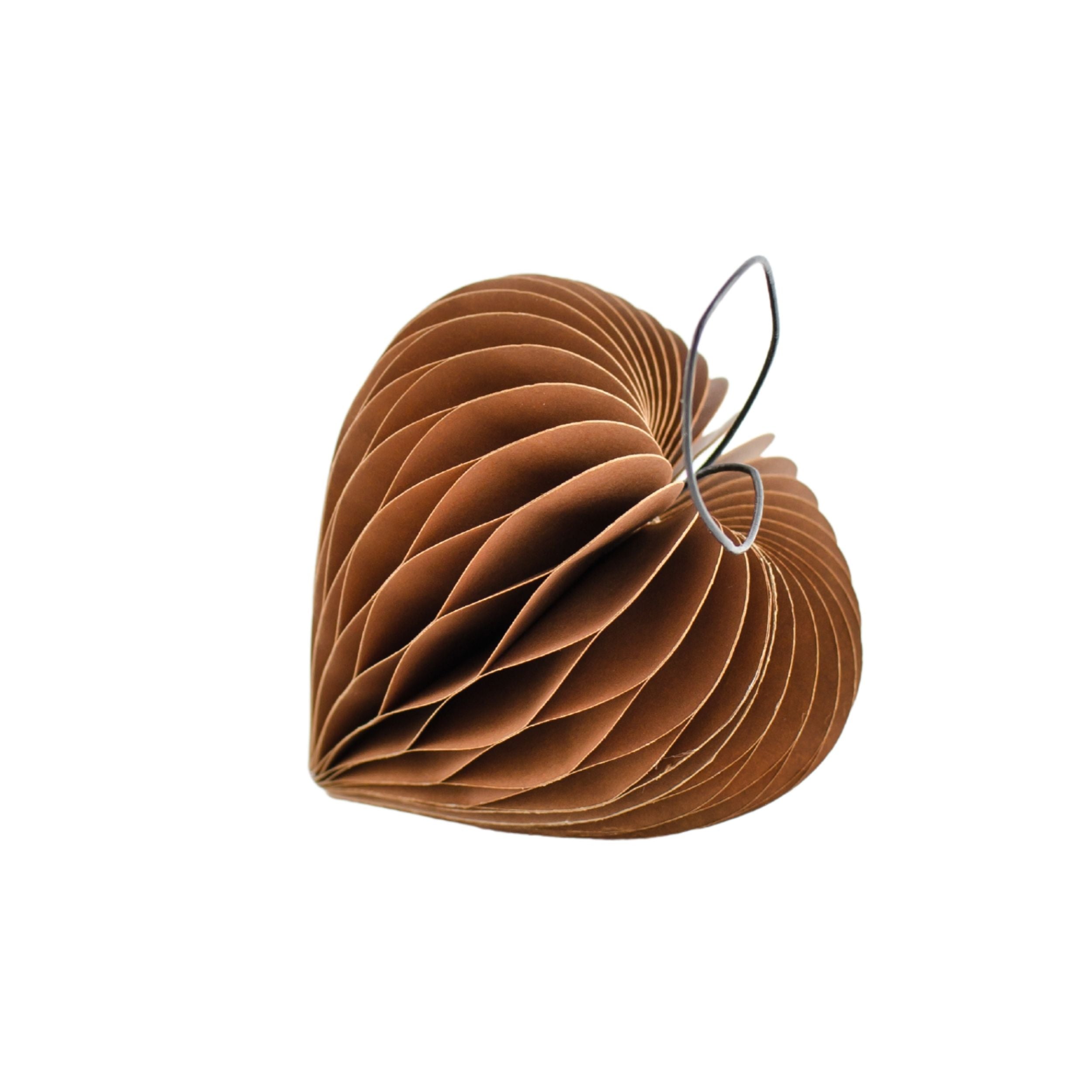 Nordic Heart Ornament Rust