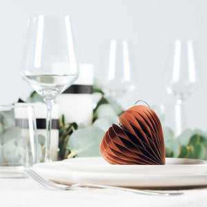 Nordic Heart Ornament Rust