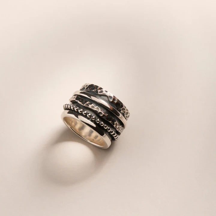 Najo R1733 Silver Spinner Ring