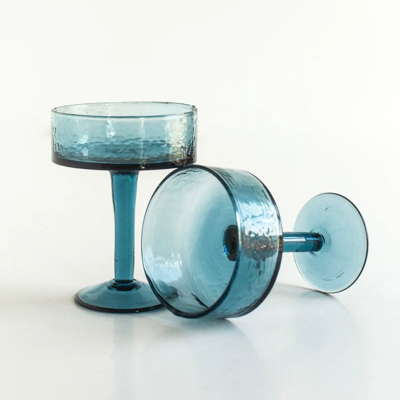 Hand Blown Coupe Glasses