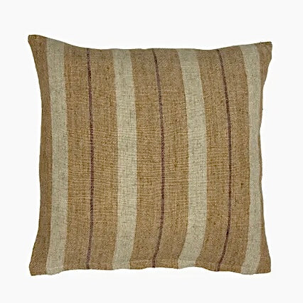 Marigold Multi Stripe Linen Cushion