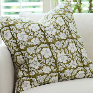 Salta Charttreuse Linen Cushion