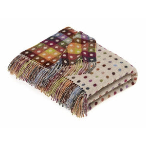 Bronte Multi  Spot/Beige Throw
