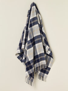 Bronte Tartan Throw Bannockbane Silver