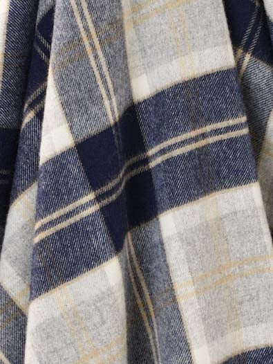 Bronte Tartan Throw Bannockbane Silver
