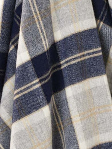 Bronte Tartan Throw Bannockbane Silver
