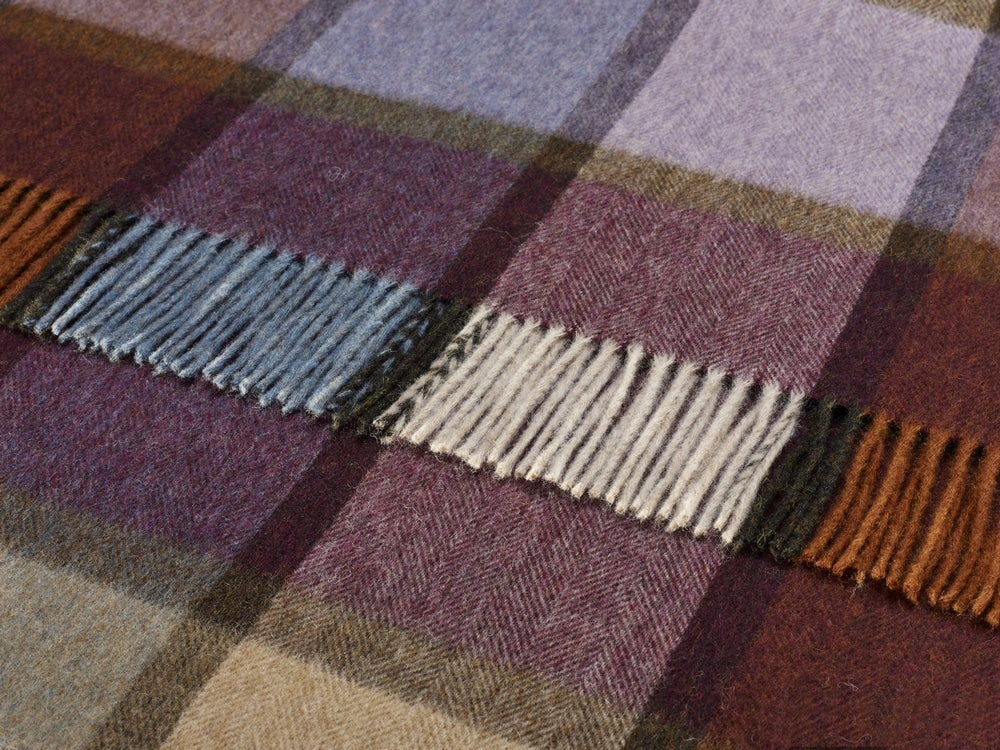 Bronte Block Throw Window Damson