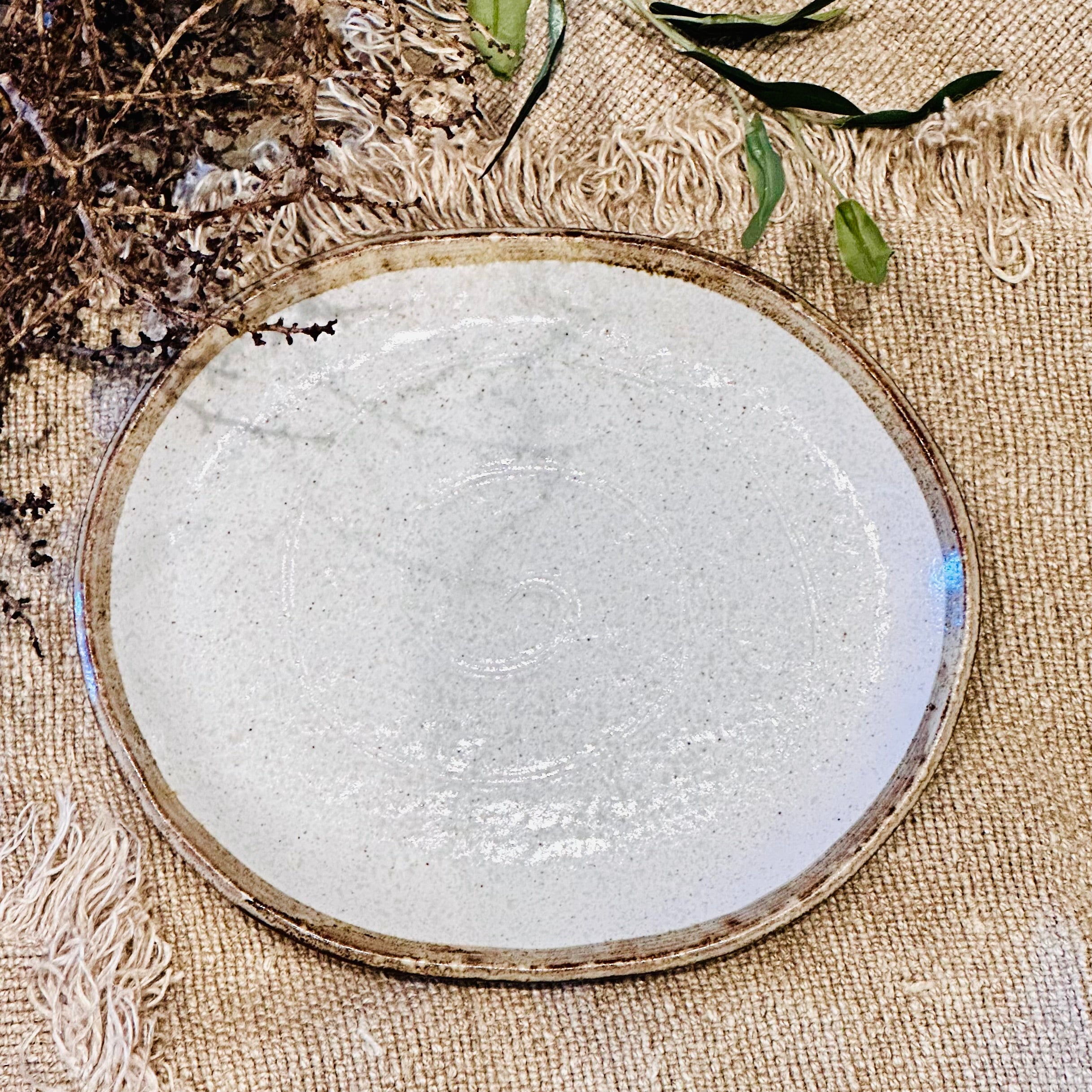 Shirokaratsu Large Oval Plate