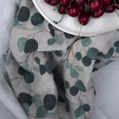 Linen Tea Towel- Eucalyptus