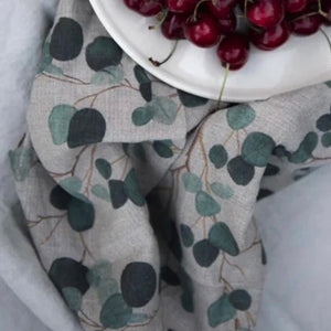 Linen Tea Towel- Eucalyptus