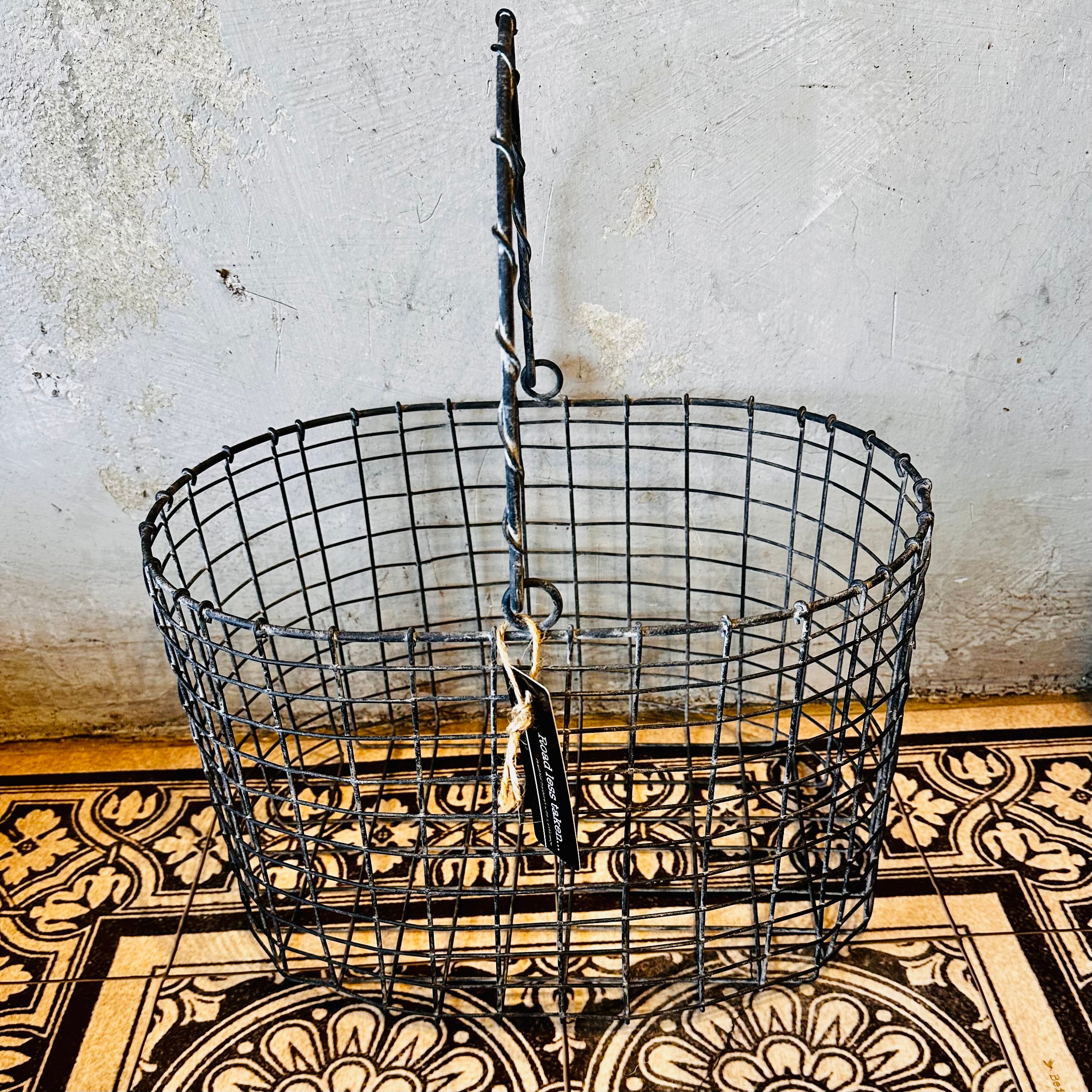 Large Wire Basket with Handle