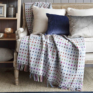 Bronte Multi  Spot/Beige Throw