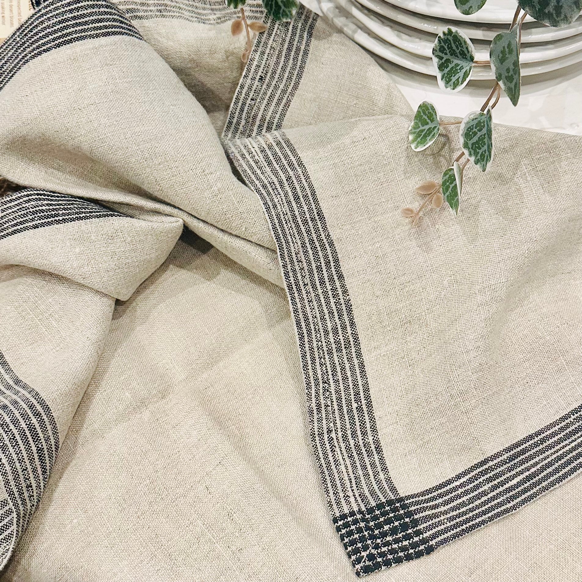 Woven Linen Tea Towel