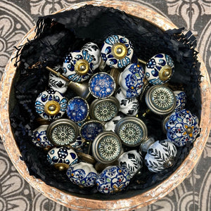 Hand Painted Ceramic Knobs